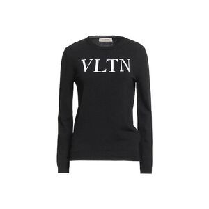 Valentino Polyamide Sweatshirt with Ribbed Trims Women Black Sweaters